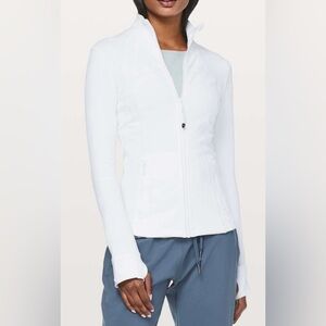 lululemon athletica White Zip-Up Jacket